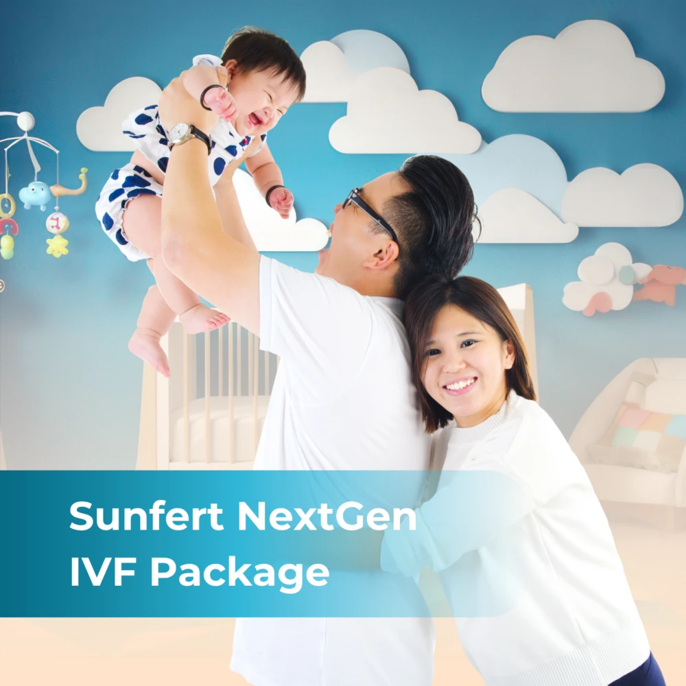 Sunfert NextGen IVF Package featuring advanced IVF treatment with PGT-A genetic screening and time-lapse embryo imaging to support healthier embryo selection and improved pregnancy success rates.